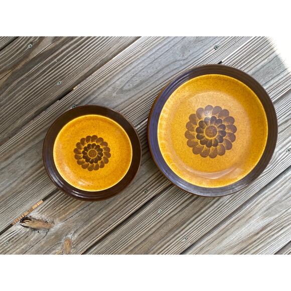 Vintage Homer Laughlin, Apollo, Stoneware, 4 Dinner and 4 Salad Plates, 8 pieces - Picture 3 of 8